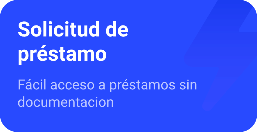 Banner solicitud de préstamo